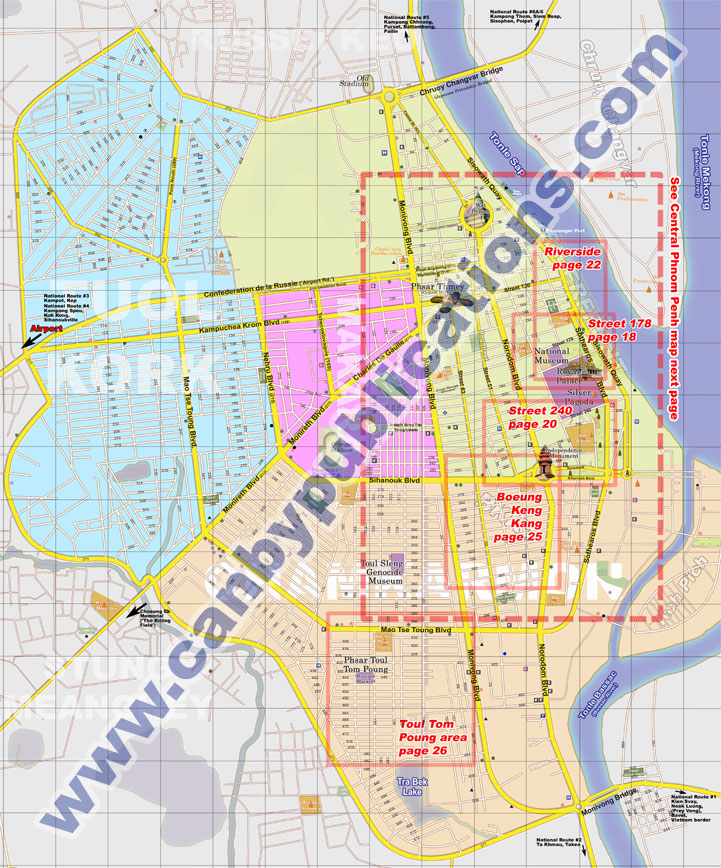 Phnom Phen Map
